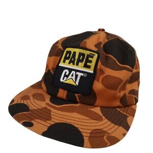 Vintage Pape Cat Camo Trucker Hat